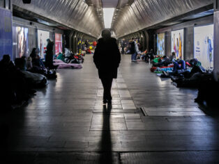 Kyjevské metro první dny války. Foto: Majda Slámová