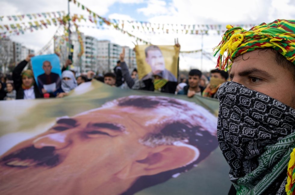 Podobizna Abdullaha Öcalana na festivalu v Turecku | Foto: Shutterstock