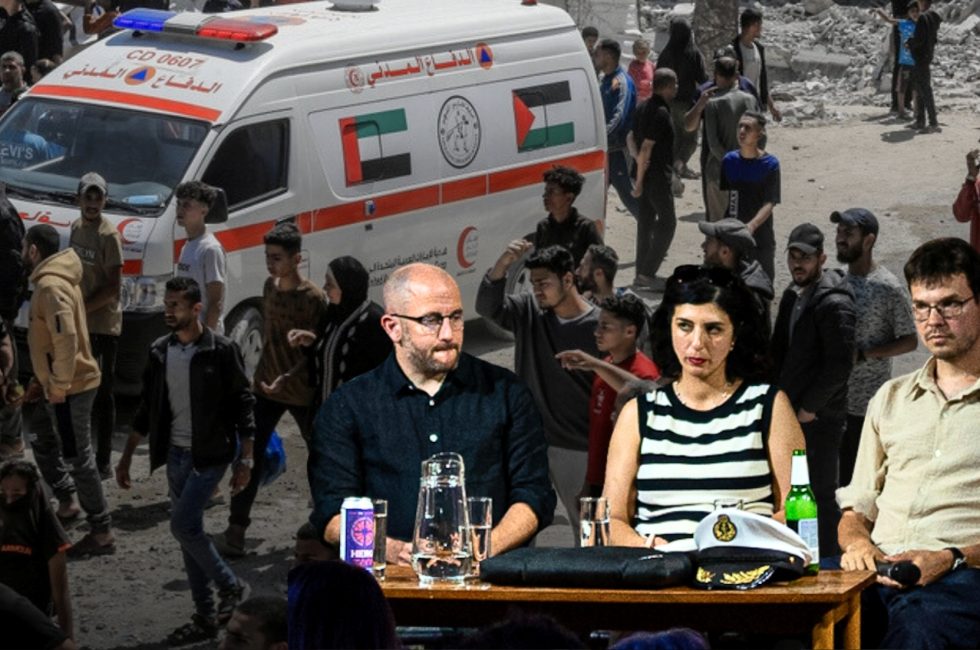 Daniel Prokop, Mona Khademi a Jakub Záhora v debatě s Jolanou Humpálovou | Foto: Voxpot