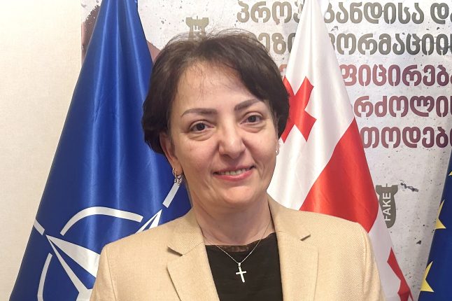 Gruzínská ministryně obrany v letech 2015-2016 Tinatin Chidašeli | Foto: Vojtěch Boháč / Voxpot
