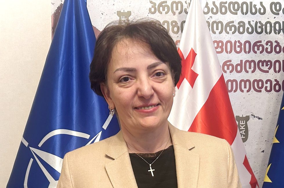 Gruzínská ministryně obrany v letech 2015-2016 Tinatin Chidašeli | Foto: Vojtěch Boháč / Voxpot