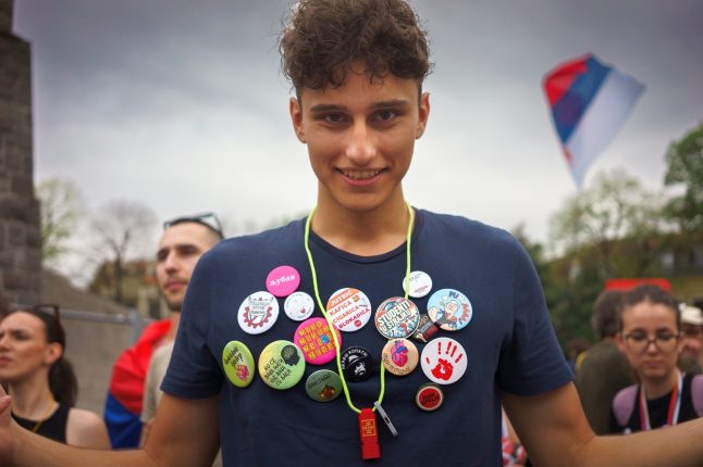Srbský student na demonstraci v Kraljevu | Foto: krsmanovic / Shutterstock