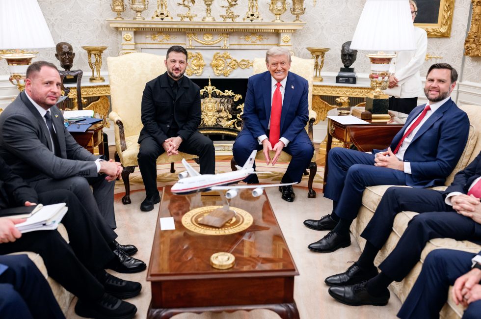 Volodomyr Zelenský na schůzce s Donaldem Trumpem | Foto: The White House