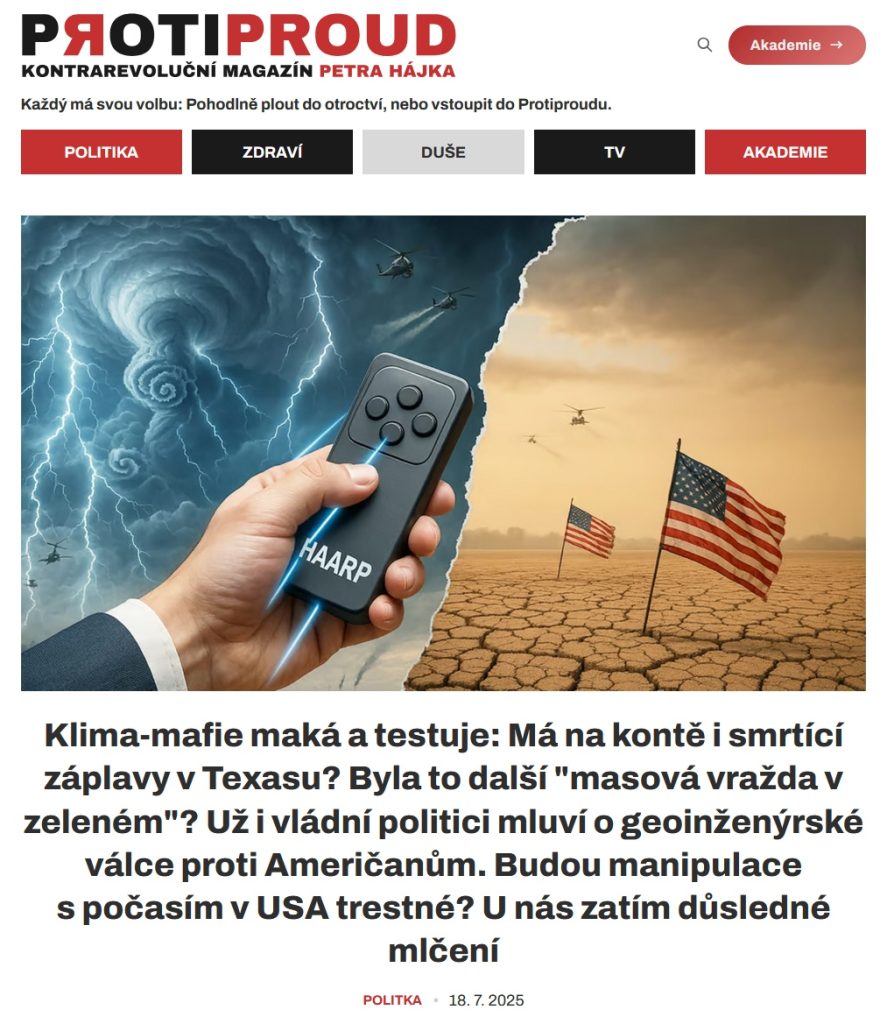 Titulek článku na serveru Protiproud