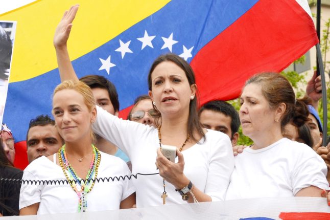 Lídryně venezuelské opozice María Corina Machado | Foto: Carlos Díaz / Wikimedia Commons (CC BY 2.0)