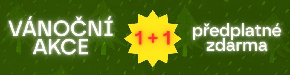 Vánoční akce předplatné 1+1